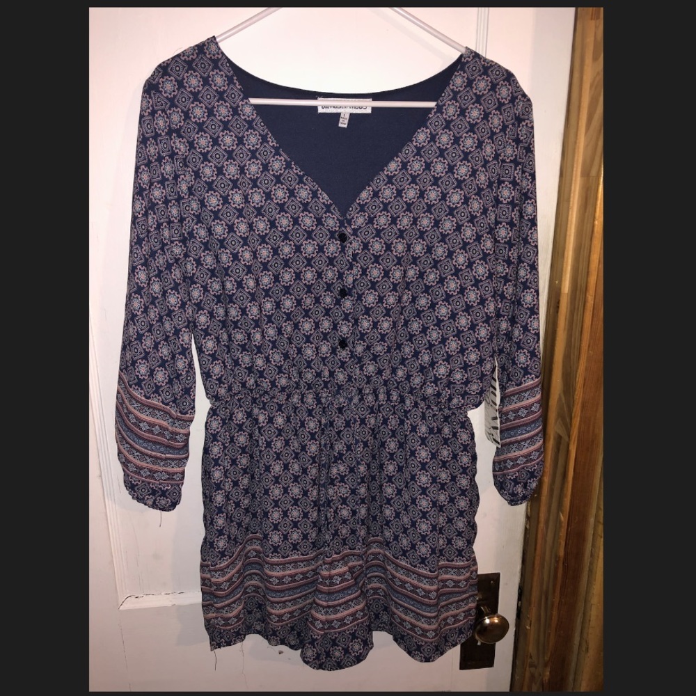 Multi Color Button Up Front Romper